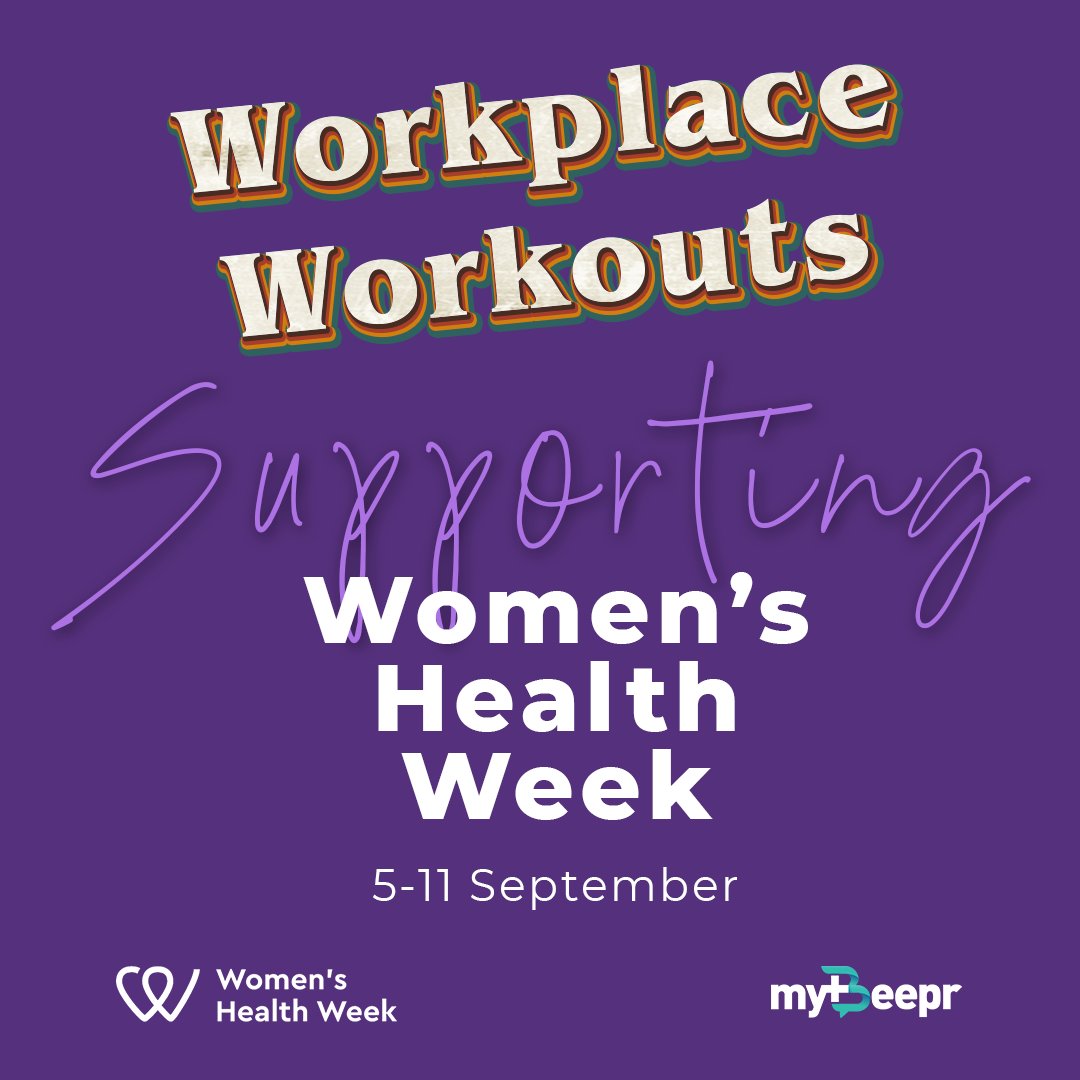 myBeepr's tweet photo. Women’s Health Week is a reminder to set aside time for your health and wellbeing 😊🧠⚕️

For those in the office or working from home today here are some Workplace Workouts to keep your physical and mental wellbeing in check 🙌

#womenshealthweek @JeanHailes https://t.co/IRs0pKflpg