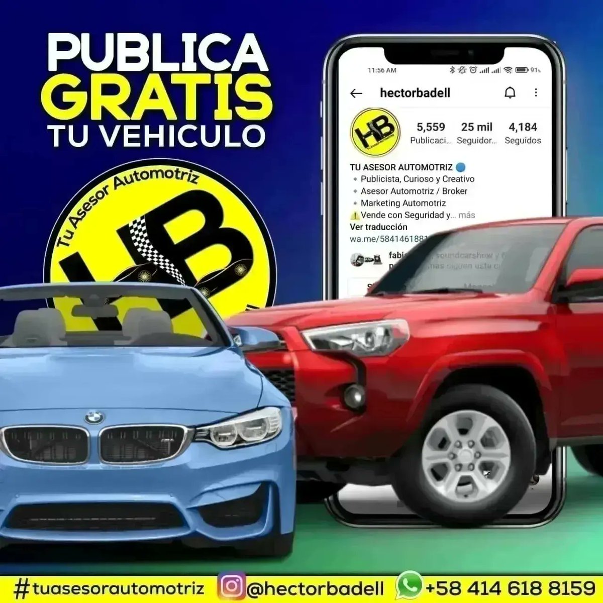 hectorbad's tweet photo. Recuerda seguirme en instagram @hectorbadell #TuAsesorAutomotriz de confianza .... https://t.co/enC3bJUOBr