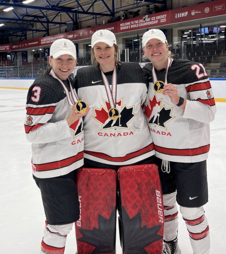 MFHLU18AAA's tweet photo. Congrats to these 3 special Manitoba players on their great World Championship win. A special shout out to former @westmanAAA Wildcat and @MFHLU18AAA MVP @Abell17Bell - ENJOY! https://t.co/AJtAlO8pN5