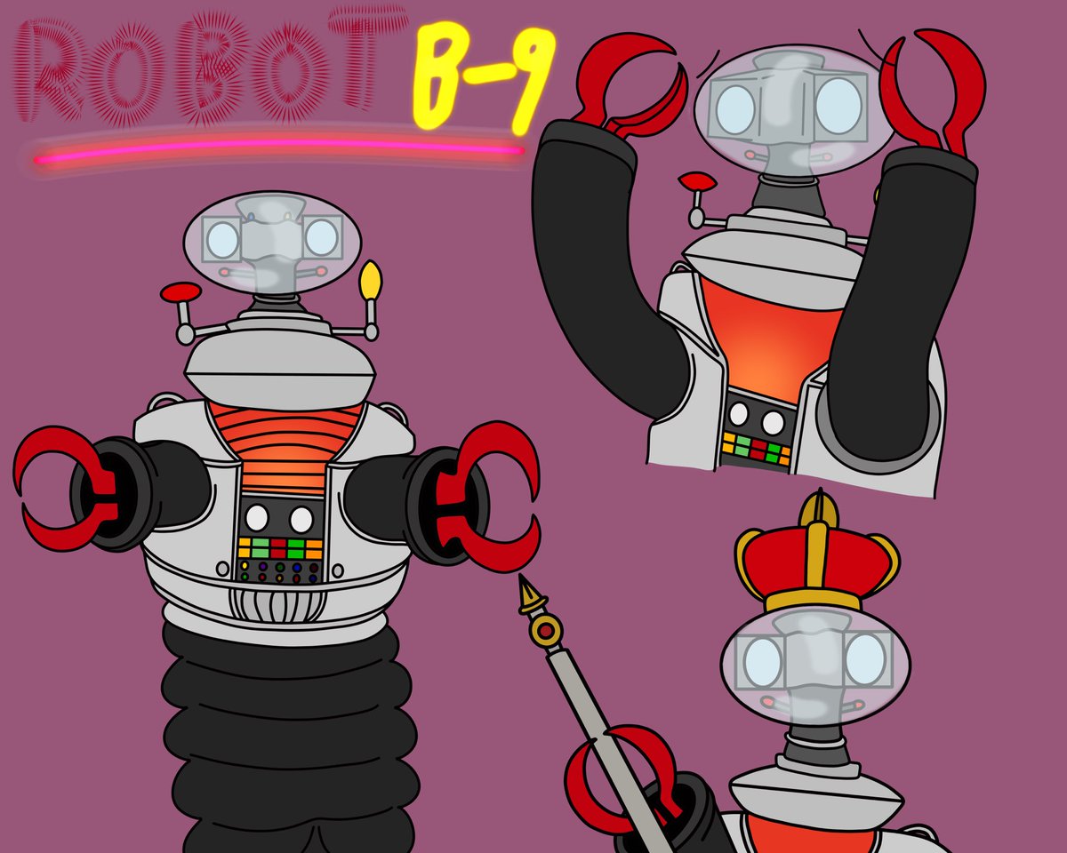 robot_goose's tweet photo. Happy birthday to the legend Bob May! The man who brought one of my favourite robots B9 to life from the inside
Here’s a sheet I did the other day of some B9s
#bobmay #lostinspace #drawing https://t.co/z9WUiLIoHB