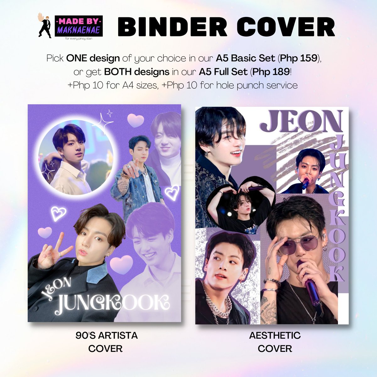 maknaenaeph's tweet photo. Celebrating our Golden Maknae 🥳 Our Jungkook Kit is available for the whole month, the perfect gift for your Army bestie or for yourself 💜 Kits start at Php159 only! Visit https://t.co/HnjxuEdqV2 to order 🤗 #MaknaenaePH #jungkook

wts lfb ph jk bts fanmade https://t.co/84MSt5nxik