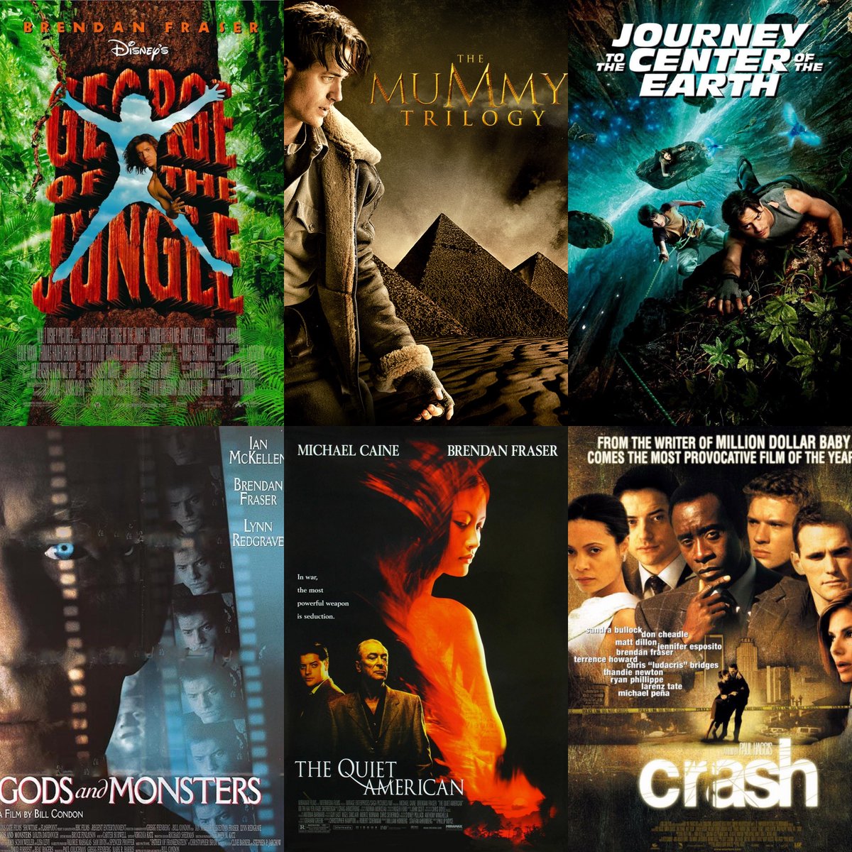 While filming Gods and Monsters (1998) James Whale bit Brendan Fraser,  turning him into The Whale (2022) : r/shittymoviedetails, image size:1200x1200