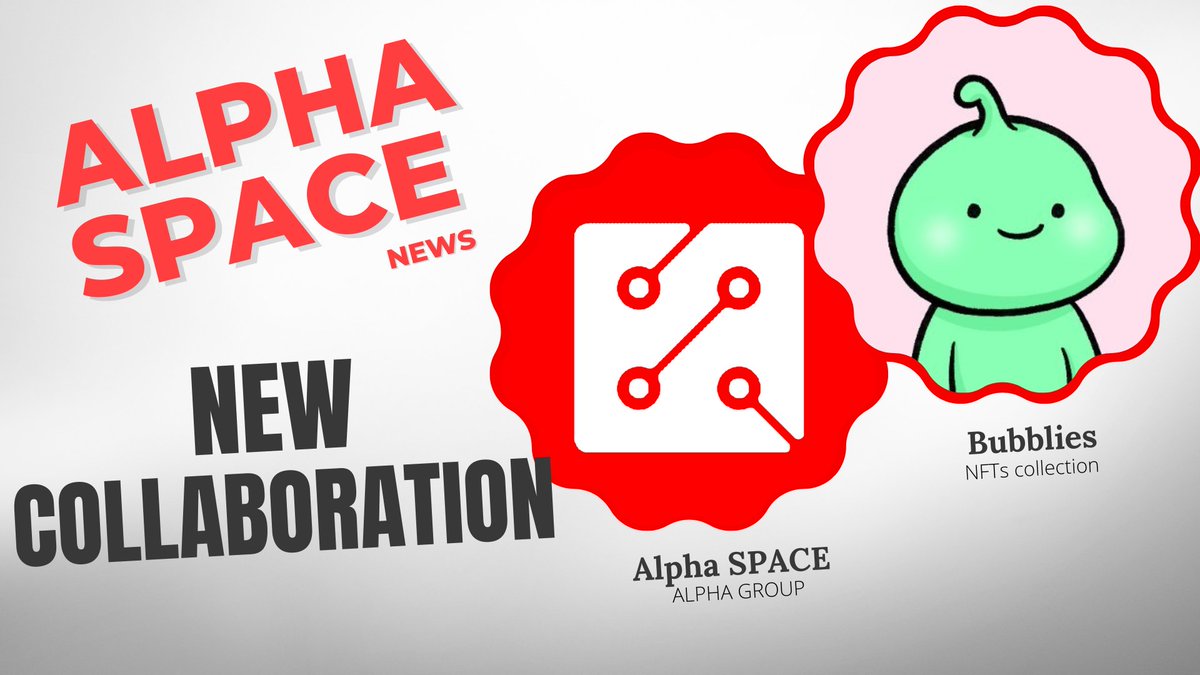 In partnership with <a href="/bubbliesIO/">bubblies</a> 
We Giving Away 5x bubbliesIO WL spot
To Enter:

- Follow 
<a href="/AlphaSpaceNfts/">Alpha Space</a> 
<a href="/bubbliesIO/">bubblies</a> 
 
- Like &amp; Retweet This Tweet
- Tag 3 Friends

🥳Good Luck🥳
#NFT #NFTcollections  #NFTCommuntiy  #Giveaway #Giveaways #NFTGiveaway #NFTGiveaways