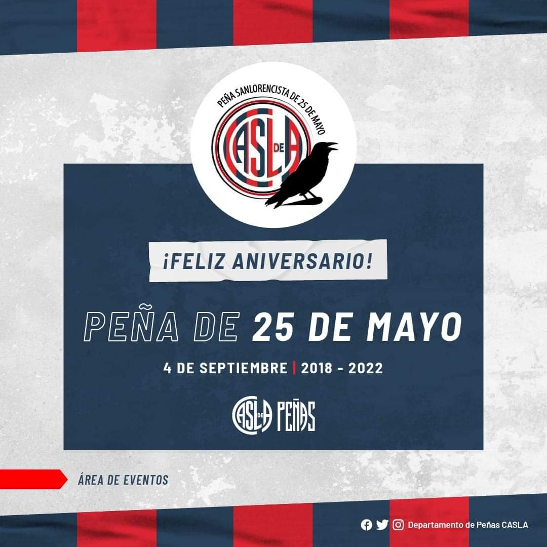 CdMalvinas's tweet photo. Desde @CdMalvinas queremos saludar y felicitar a @Cuervosde25 en su Aniversario N°4. ¡¡Por muchos años más!! 🎉🎉
#MasQue90Minutos ❤💙
#SLFederal 🇦🇷
#DeBoedoAlMundo ✈️🌍
#AreaEventos
#CuervosDeMalvinasEnZonaNorte🔵🔴🔵
@PeniasCASLA https://t.co/18CWUKJMf7