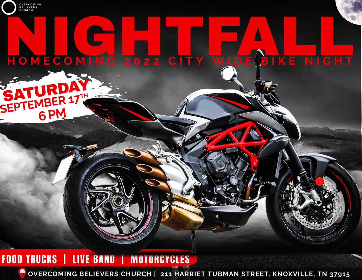 OBCuncommon's tweet photo. OBC’s Homecoming 2022!!!!

FRIDAY: 70’s Old School Party @ The Change Center

SATURDAY:  
-Gas &amp; Glory @ 8am. OBC will be blessing the community with FREE GAS!
-OBC’s Night Fall @ 6pm. Bring your motorcycles, lawn chairs and enjoy our live band, food trucks, and fun! https://t.co/V3o7HZGH8H