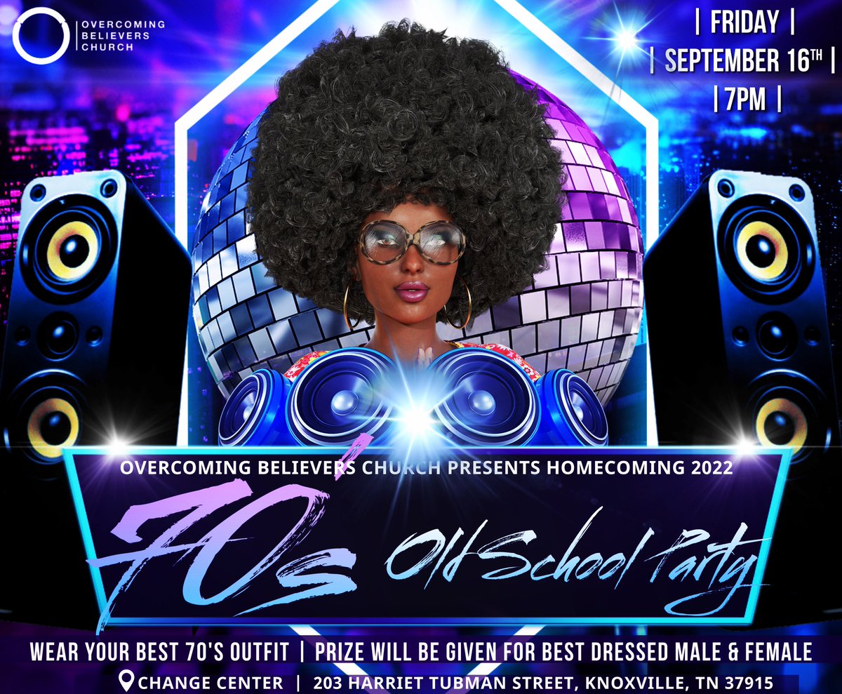 OBCuncommon's tweet photo. OBC’s Homecoming 2022!!!!

FRIDAY: 70’s Old School Party @ The Change Center

SATURDAY:  
-Gas &amp; Glory @ 8am. OBC will be blessing the community with FREE GAS!
-OBC’s Night Fall @ 6pm. Bring your motorcycles, lawn chairs and enjoy our live band, food trucks, and fun! https://t.co/V3o7HZGH8H