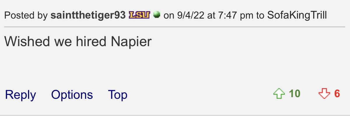 BoardGeniuses's tweet photo. #LSU fans wish they had hired Billy Napier. #MeltdownAlert https://t.co/qps3hMGNM6
