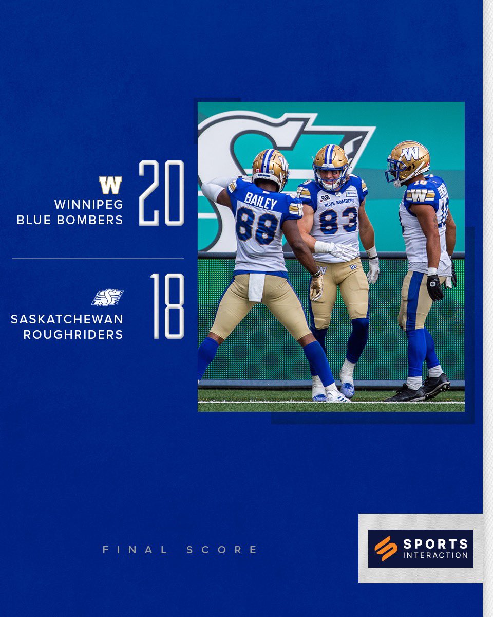 Wpg_BlueBombers's tweet photo. #BroughtIt

🔵💣 » 20
🍉 » 18
#ForTheW | @SIASport https://t.co/mN2hKji9Vk