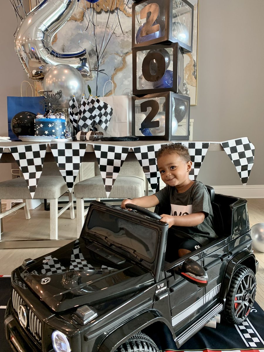 AngNandez's tweet photo. Happy Birthday number Two Papa Bear!! You light up our world with your smile! Love you so much! 🛞💙🏁🖤🛞#twofast https://t.co/JrQ34tsJpG