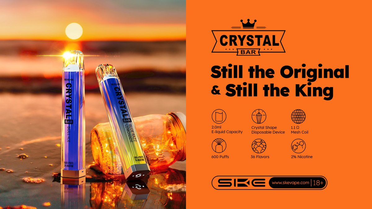 skevapeofficial's tweet photo. Good morning, have a productive day too!🌞
Come and join us at our exhibition! 🔞
#SKE #skevape #crystalbarske #caystal #bar #vape #puffs #disposable #bestflavours #health #nicotine #illegal #ukvape #ecigarettebar #usdisposable #usvape #usvape #disposables #vapes #vaping https://t.co/zCM1Uo5HPC