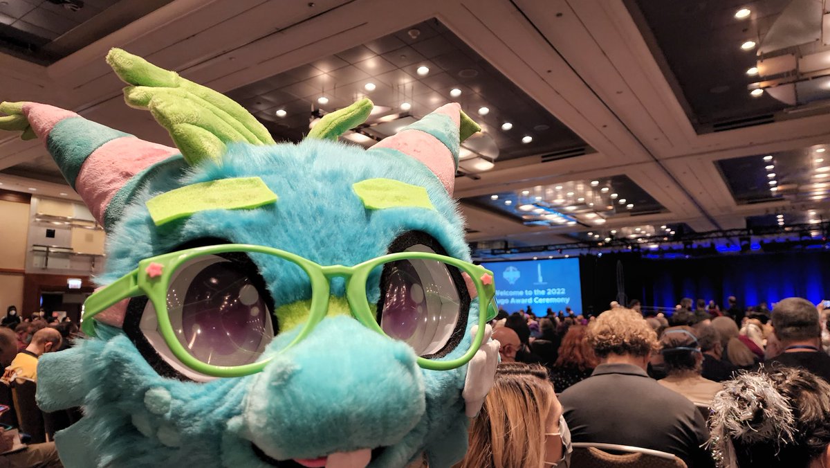 BashThePinata's tweet image. Dressed in my nicest suit at the #HugoAwards #Chicon8