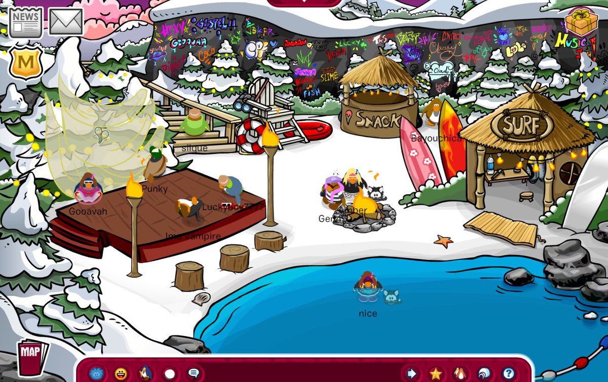 gooavah's tweet photo. Music Jam is here! Here’s two rooms I designed! (Shout out to Jason for making the fire animations!) @cpforeverr #musicjam #clubpenguin #cpforever #clubpenguinforever #musicjamcpf https://t.co/Tf68NoxeGl