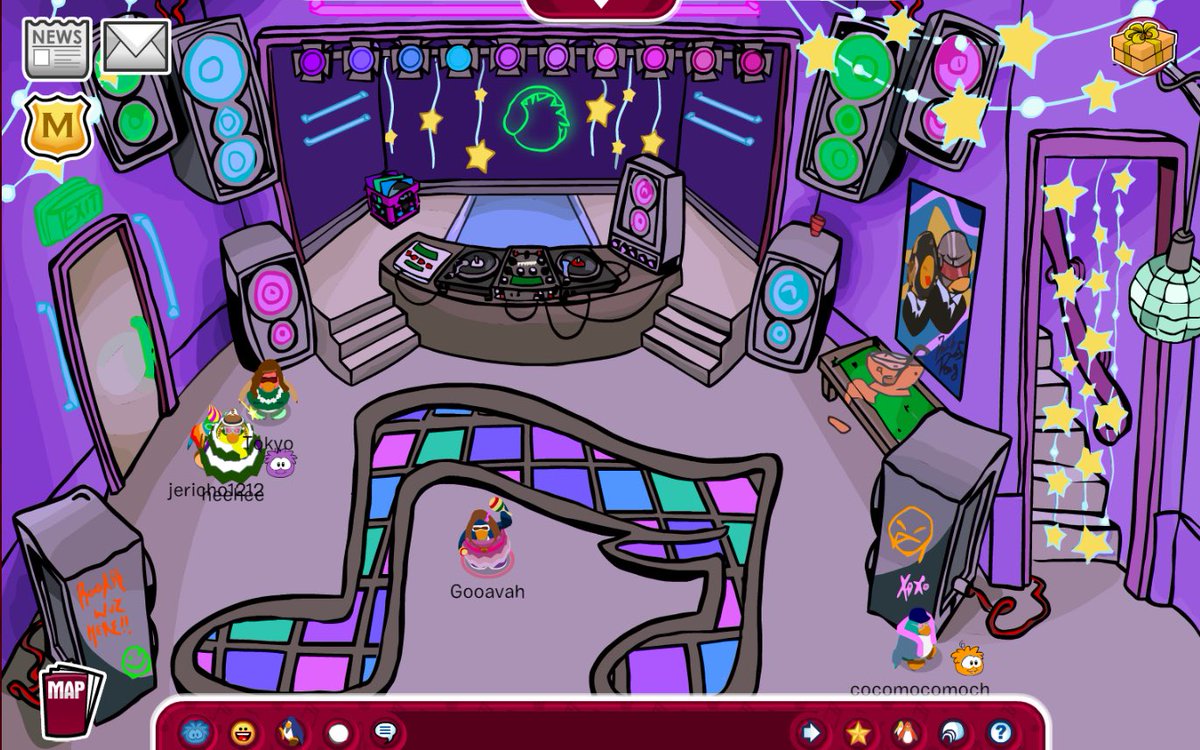 gooavah's tweet photo. Music Jam is here! Here’s two rooms I designed! (Shout out to Jason for making the fire animations!) @cpforeverr #musicjam #clubpenguin #cpforever #clubpenguinforever #musicjamcpf https://t.co/Tf68NoxeGl
