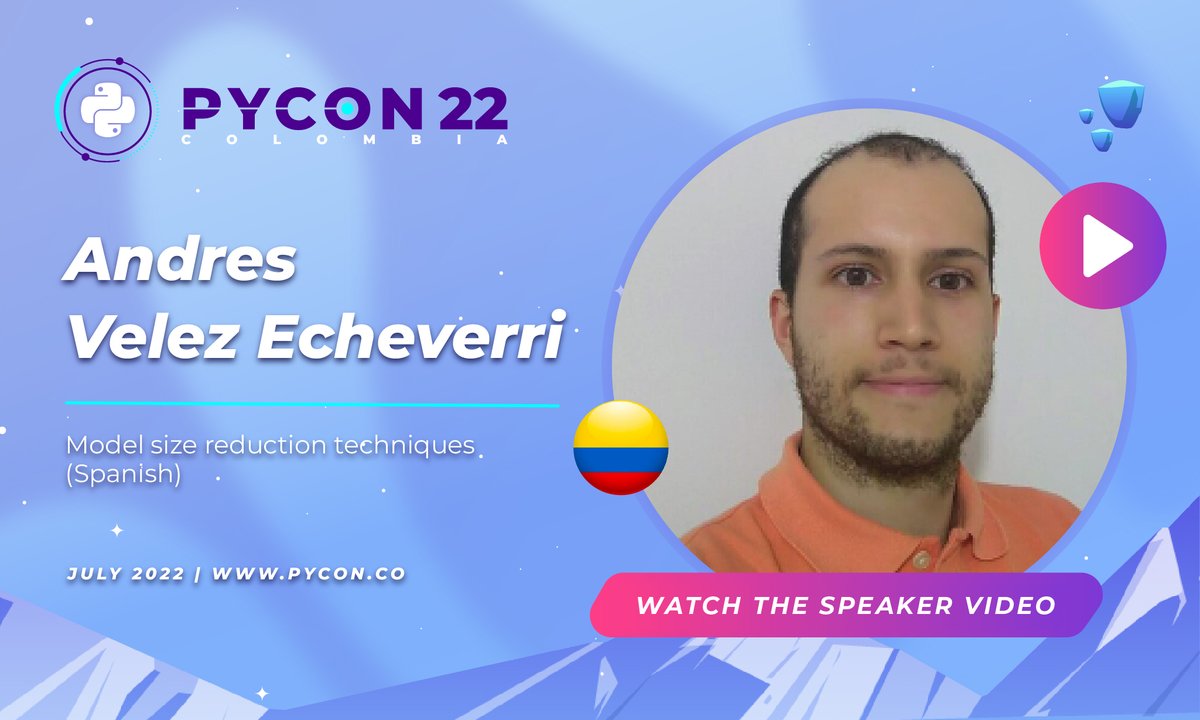 pyconcolombia's tweet image. Watch the video of Andres Velez Echeverri @anvelezec, he teaches us about &quot;Model size reduction techniques&quot;

youtu.be/NsStIEAlkXg

Social Networks:

Github: github.com/anvelezec
LinkedIn: linkedin.com/in/anvelezec/

#PyconColombia2022 #Programacion #Programming