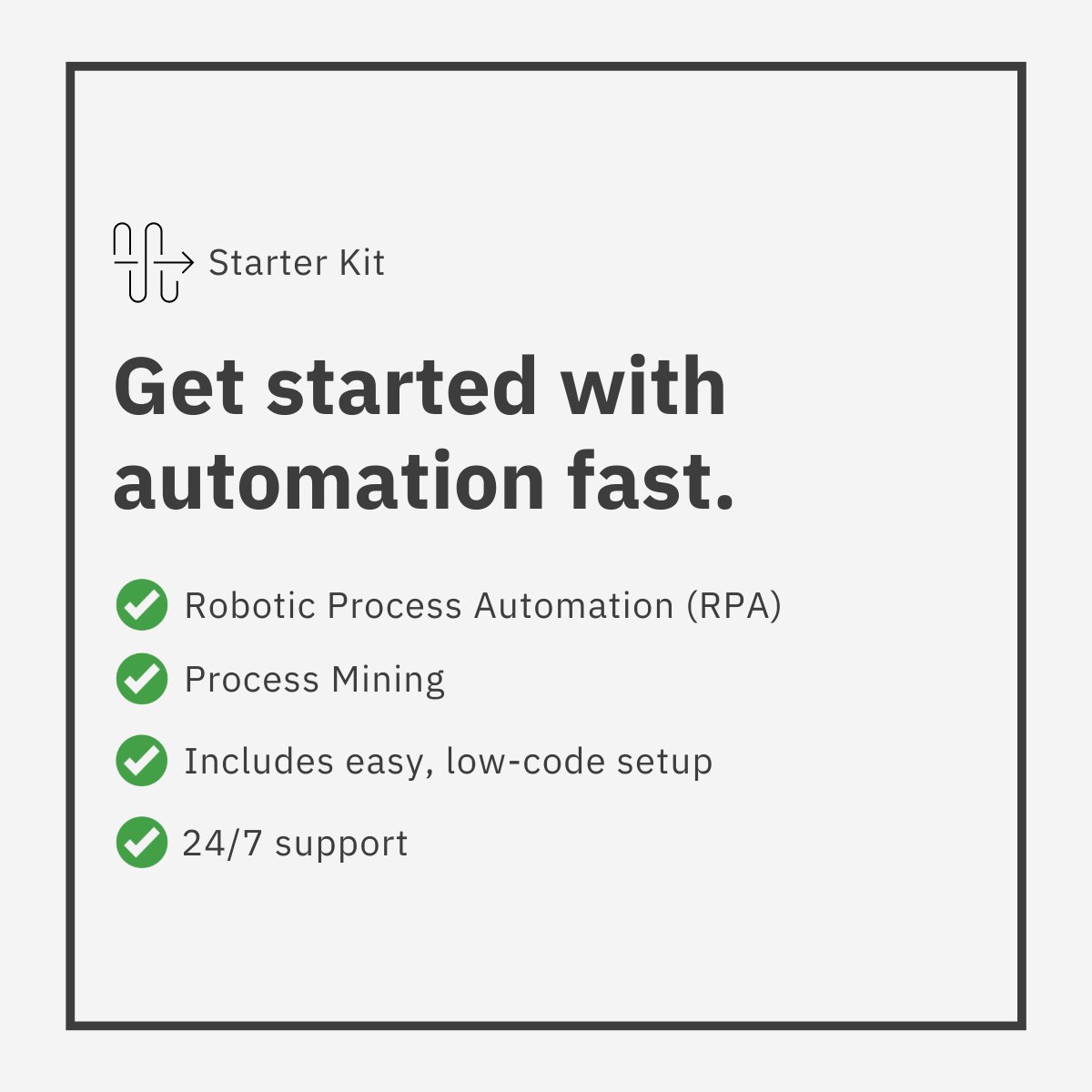 For your first step to realise Hyper-Automation check out #IBM #BusinessAutomation 🔥Starter Kit!🔥. The offering helps companies accelerate their automation journey with <a href="/IBM/">IBM</a> #ProcessMining and <a href="/IBM/">IBM</a> #RoboticProcessAutomation (#RPA) capabilities. https://ow.ly/YA4550KzQwz