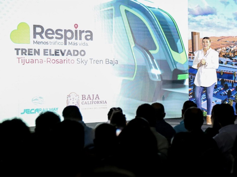 Sky Tren Baja: Anuncian construcción de tren elevado Tijuana-Rosario, proyecto único en el país.
El proyecto, que al día movilizará a más de 500 mil personas, tendrá un trayecto de 21.6 kilómetros entre la garita de San Ysidro y la zona centro de Playas de Rosarito.