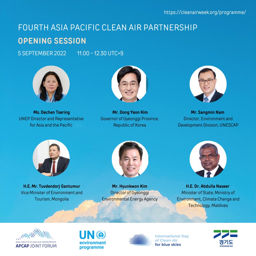 UN Environment Programme Asia Pacific on Twitter "Join us at the 4⃣th Asia Pacific Clean Air