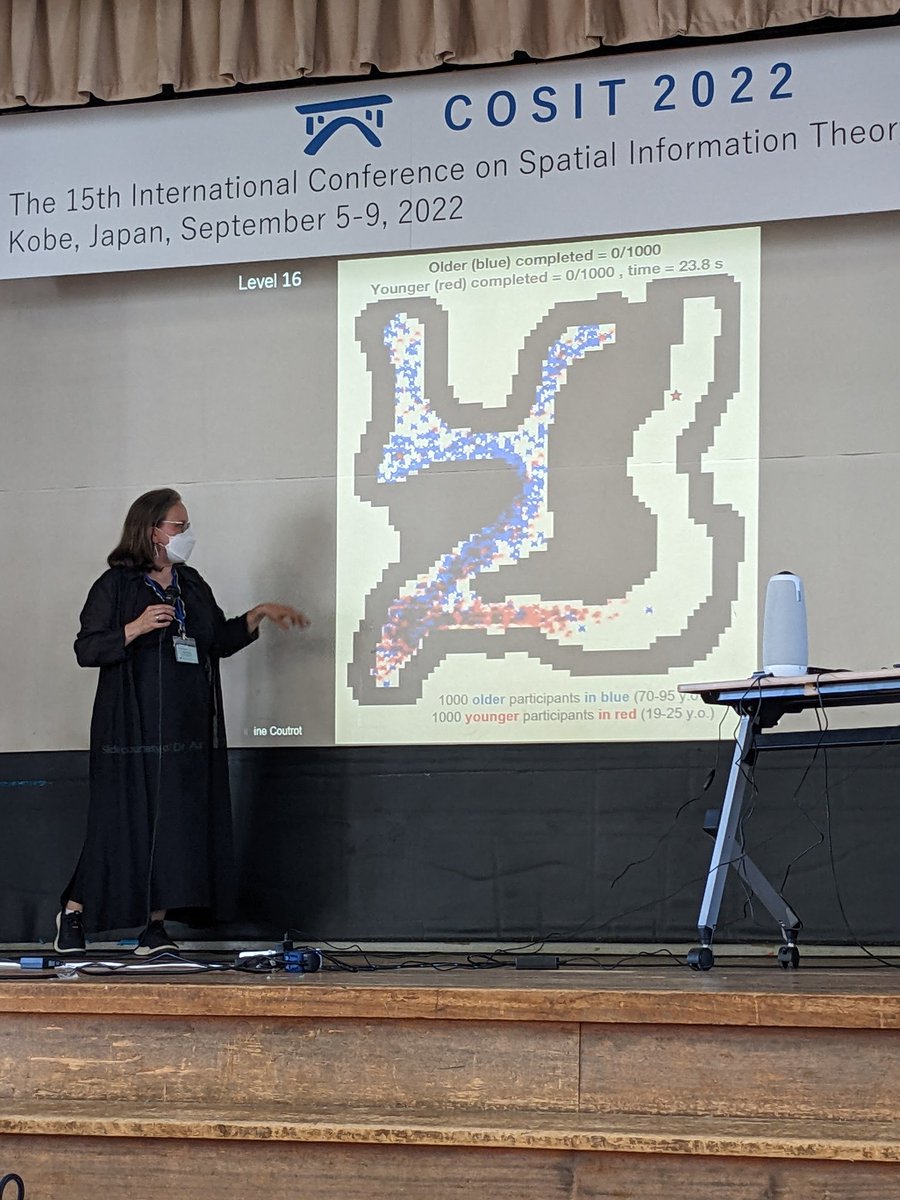 crysb's tweet photo. Discussion of population level wayfinding research with @seaheroquest by @Ruth_C_Dalton at #cosit2022. https://t.co/wS2BdxR7eg