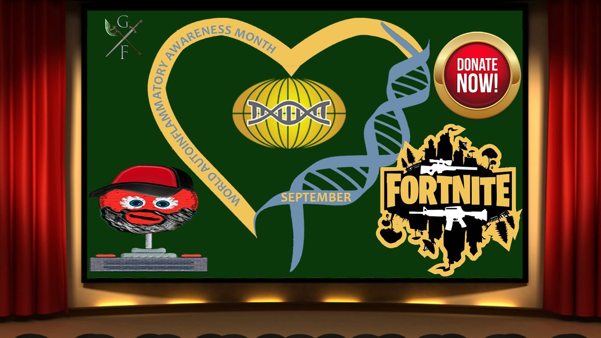 Greenfellaz's tweet photo. Come hang out as we continue to raise awareness and money for #WorldAutoInflammatoryAwarenessMonth and try our hands at #Fortnite and its No Build mode. #AutoinflammatoryAwarenessMonth #FamilialMediterraneanFever #BattleRoyale
https://t.co/WNCX7RTmyc https://t.co/CrW9v2wbsW
