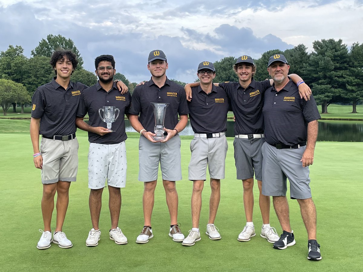 WoosterGolf's tweet photo. @WoosterGolf with the victory in our own Gatorade Collegiate at Zoar Village GC! Held off Baldwin Wallace and Mount Union for a satisfying opening win!
#GoScots https://t.co/ellpCaBKTx