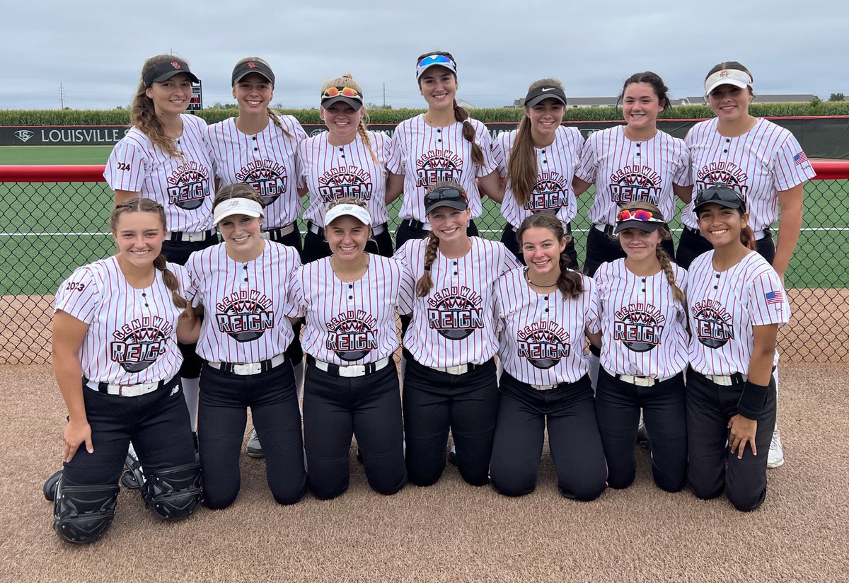 These ladies worked hard and went 6-1 for the weekend <a href="/TopGunEvents/">Top Gun Events</a> in Peoria. We were 1 game shy of the SHiP this time around but look out next week, there’s REIGN in the forecast!!!! 👑🤘😛