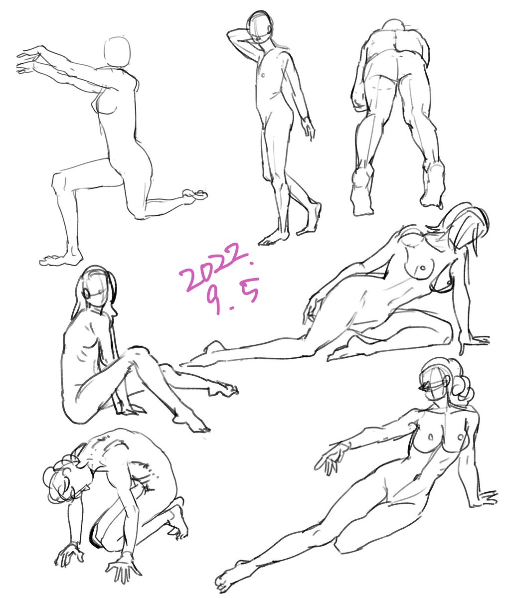 41日目
 #クロッキー筋トレ 