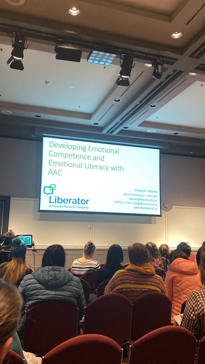 its_uh_bee's tweet photo. Looking at developing emotional competence and emotional literacy @LiberatorAUS #AGOSCI2022 #Hobart https://t.co/EZ5x9PU4r3