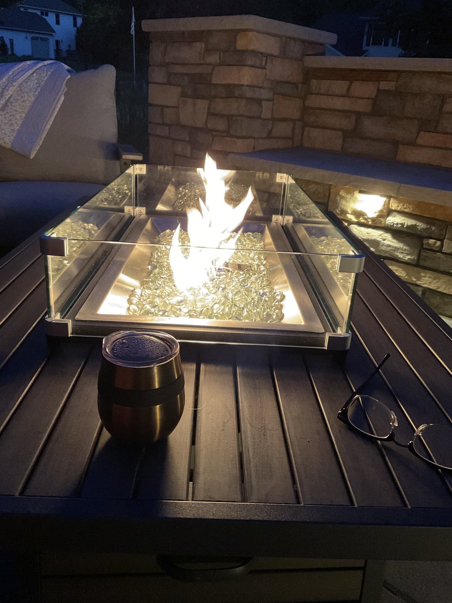 No better inspiration to knock out some writing and emails that a nice double #expresso (with touch of french vanilla cream to take the edge off) on the deck with the sound of flames, cool fall-like sweater weather, and NO mosquitos here in Minnesota…living the dream https://t.co/qhJAoOMMZb