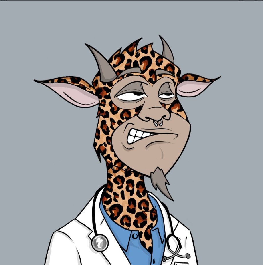 DevoHwrd's tweet photo. It's been a hot minute!!!! But added another one to the barn! π₯π @WildGoatGangNFT same killer art found in this sophisticated Doctor βοΈπ #WGG #WGG4LIFE #herdmentality #staked #HAYY #nfts #Crypto #IYKYK https://t.co/hsMP3J40Ye