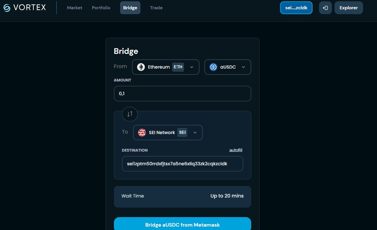 DaikiriCola's tweet photo. Trying new SEI Network using Vortex Protocol. 👨‍💻 https://t.co/LYa2xPZKHx