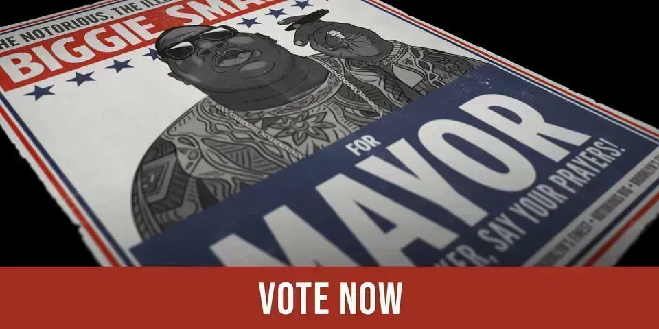 madina_design's tweet photo. BIGGIE SMALLS FOR MAYOR T-SHIRT & PRINT >> https://t.co/nVK43mZIuk << #BiggieSmalls #HipHop #HipHopArt #HipHopDesign #Illustration #PosterArt #RapMusic RT https://t.co/I9hSrmyyih