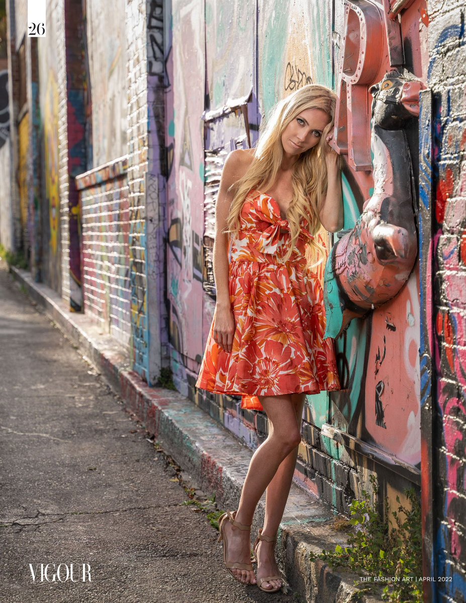 Photographer: Komei Harada. This was published in an editorial in @vigourmagazine, an international fashion magazine. ⁣The Fashion Art Issue - April 2022 - Issue 12. We shot it in front of several different graffiti walls and murals, including in this alley.
