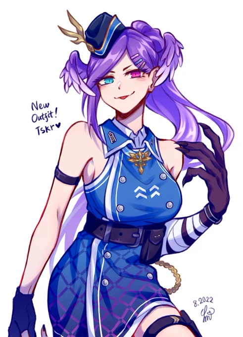 I forgot I drew this and didn't post it lol Anyway Selen's new outfit is super cool!! #Artsuki 