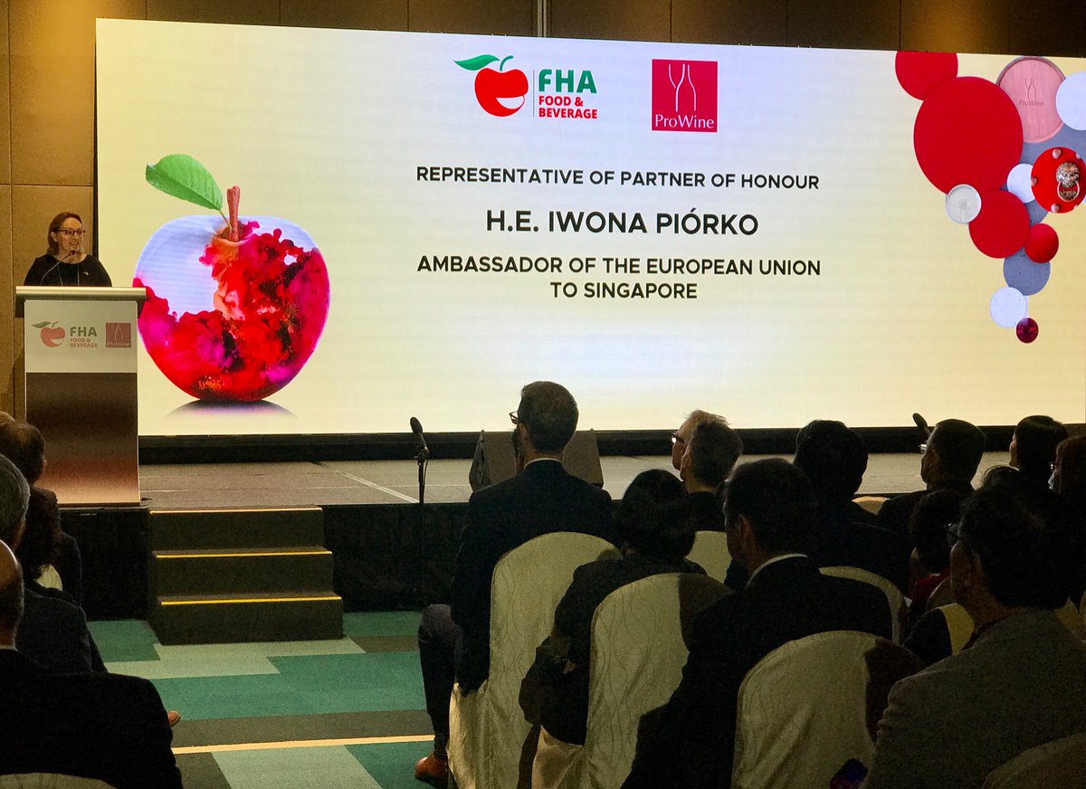 EUinSingapore's tweet photo. Full house &amp; terrific start to opening of @foodhotelasia where 🇪🇺 is the region of honour. 
Join us at the EU Pavilion to discover richness, diversity &amp; uniqueness of European #food &amp; #drink products.
#FHA #FHAFnB #FNB #EUAgriPromo https://t.co/tHt1Y11QpM