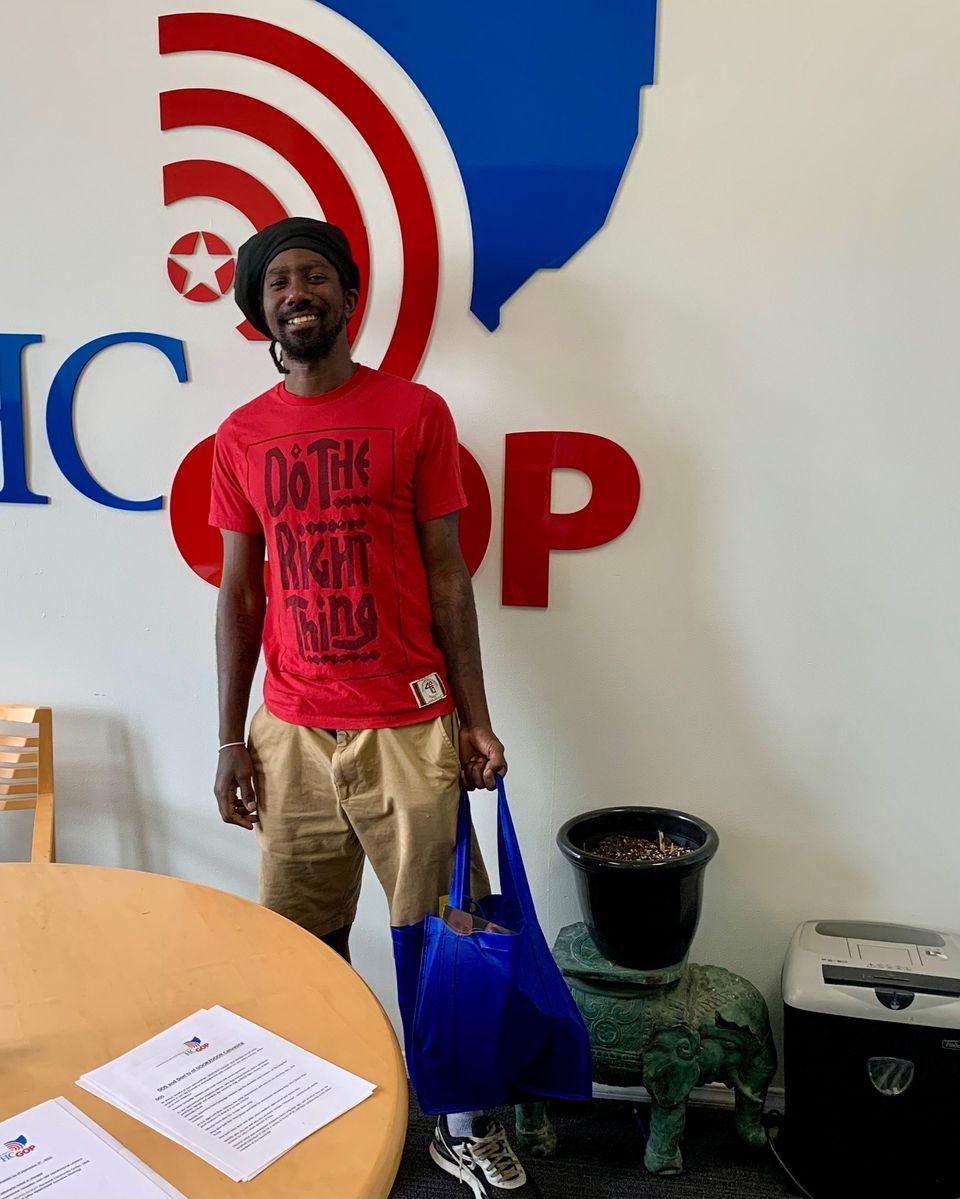 HamCoGOP's tweet photo. Thank you Rasheed for canvassing Door2Door today for our #HAMCOGOP and Statewide Candidates! Please join us! #OHVictory #ORP πΊπΈπΊπΈ https://t.co/KgD6GgH0NJ