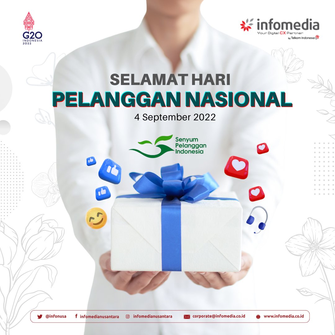 infonusa's tweet photo. Teruntuk seluruh sobat #Infomedias
Terimakasih atas kepercayaan yang diberikan kepada Infomedia. Sebuah kebanggaan bahwa kita dapat terus bertumbuh bersama menghadirkan pelayanan dengan pengalaman terbaik bagi Indonesia 🇮🇩
🤍Selamat Hari Pelanggan Nasional 2022

#harpelnas2022 https://t.co/0ogfiDTdXi