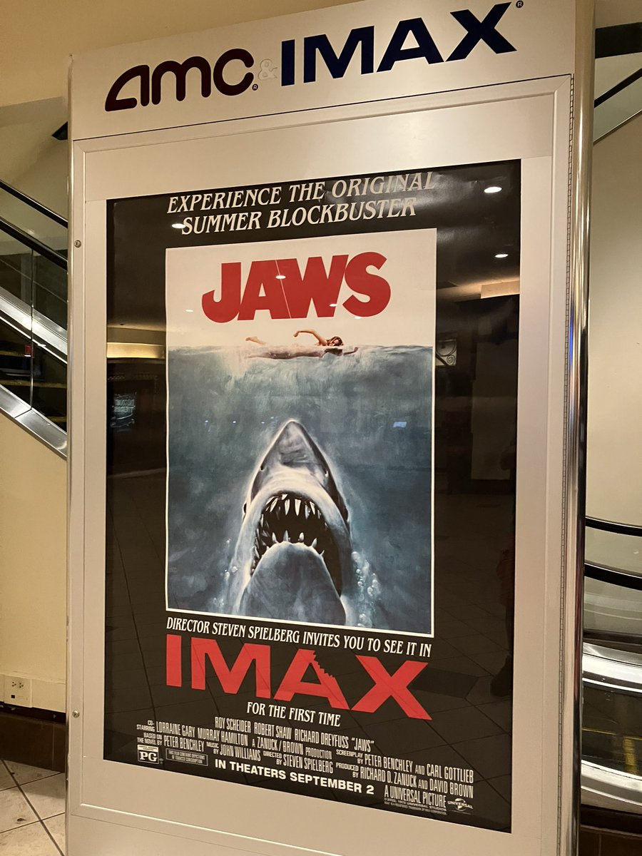 streck27's tweet photo. #JawsIMAX worth every moment thx @AMCTheatres for a super high quality prezzie esp the soundtrack @BostonAMC https://t.co/vrsvPbImE1