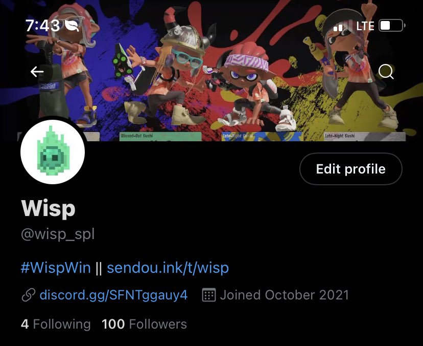wisp_spl's tweet photo. ty for 100 followers! can’t spell wisp without the w https://t.co/3FQBqmuGMz