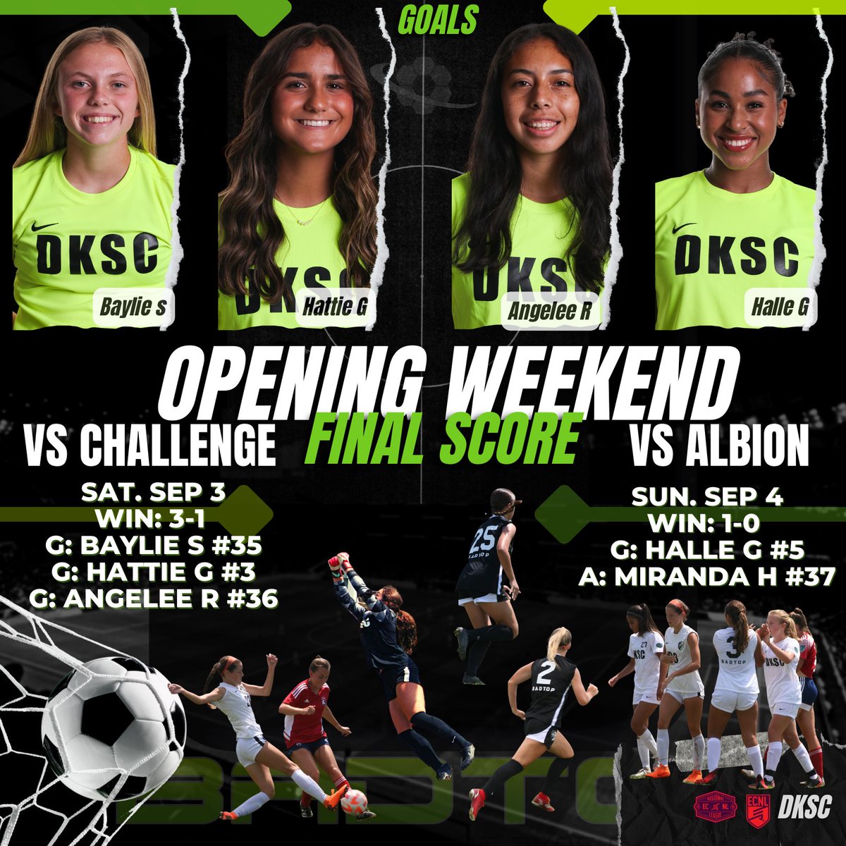 DKSCWeir0607_RL's tweet photo. SOLID opening weekend! Finishing today with a 1-0 win over Albion with a goal from @hallegarcia_  ... we will be back next weekend ready to face off vs Sting Black and FC Dallas! #dkscstrong #dkscproud https://t.co/tP3TCtv6nF