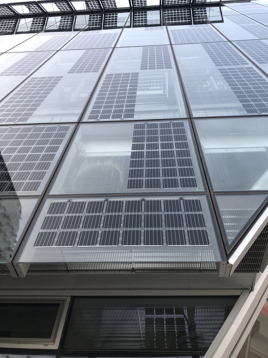 The solar cells on window looks cool at the University of Calgary. It looks a good solution for reducing the energy consumption of the building. <a href="/UCalgary/">U Calgary</a> <a href="/SiliconCellsHZB/">Silicon Solar Cells Group @HZB</a> <a href="/solaralberta/">Solar Alberta</a> #solar #energy