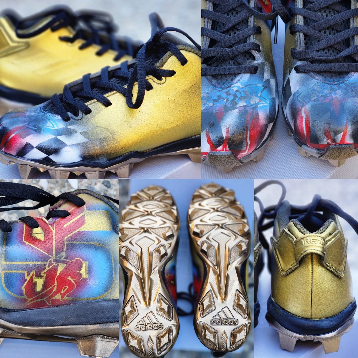 JinoCustom's tweet photo. #customcleats @Trinidadjamesgg @artpaysme @MegaFootball @ASAPMOB https://t.co/5VAWkXGCZE