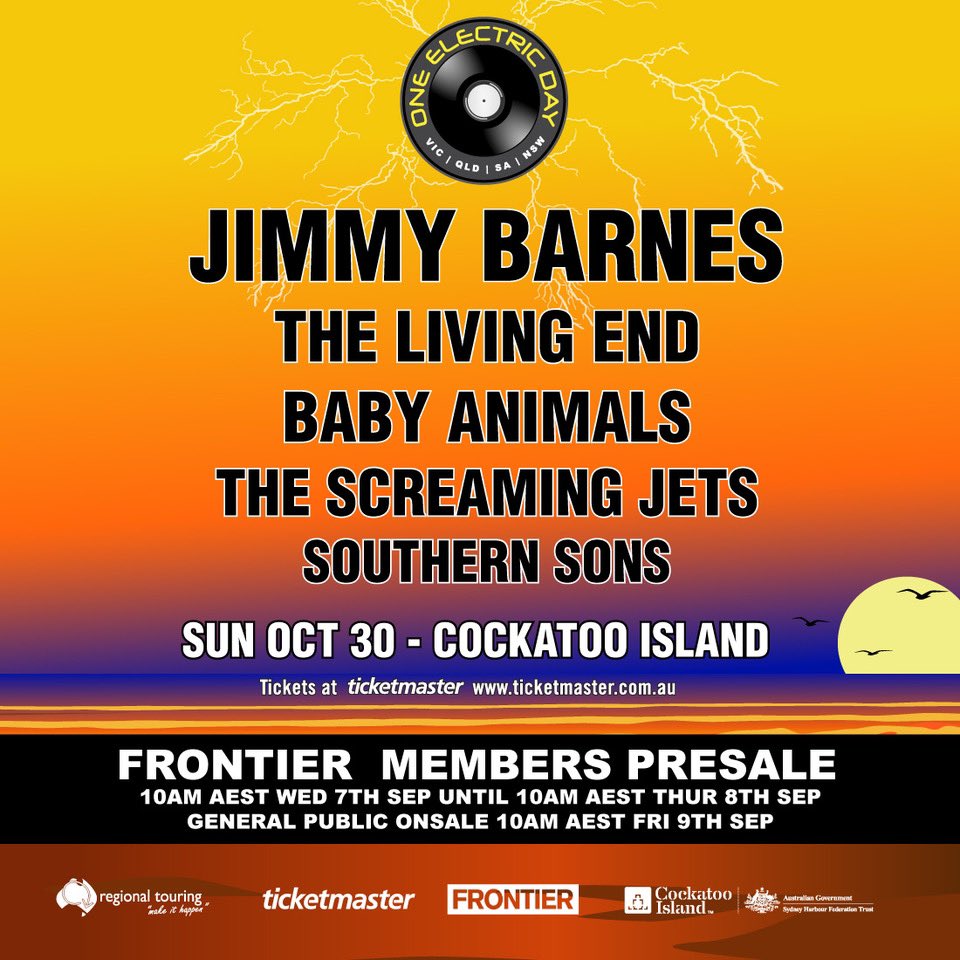 Presale begins this Wednesday at 10am via <a href="/Ticketmaster_AU/">Ticketmaster AU</a>