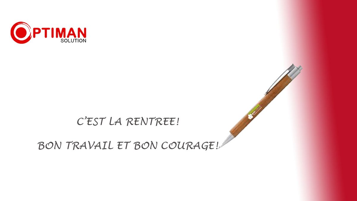 OPTIMAN12's tweet photo. Bonne rentrée des classes!
#rentreescolaire2022 #optiman https://t.co/t2GKizvwgR