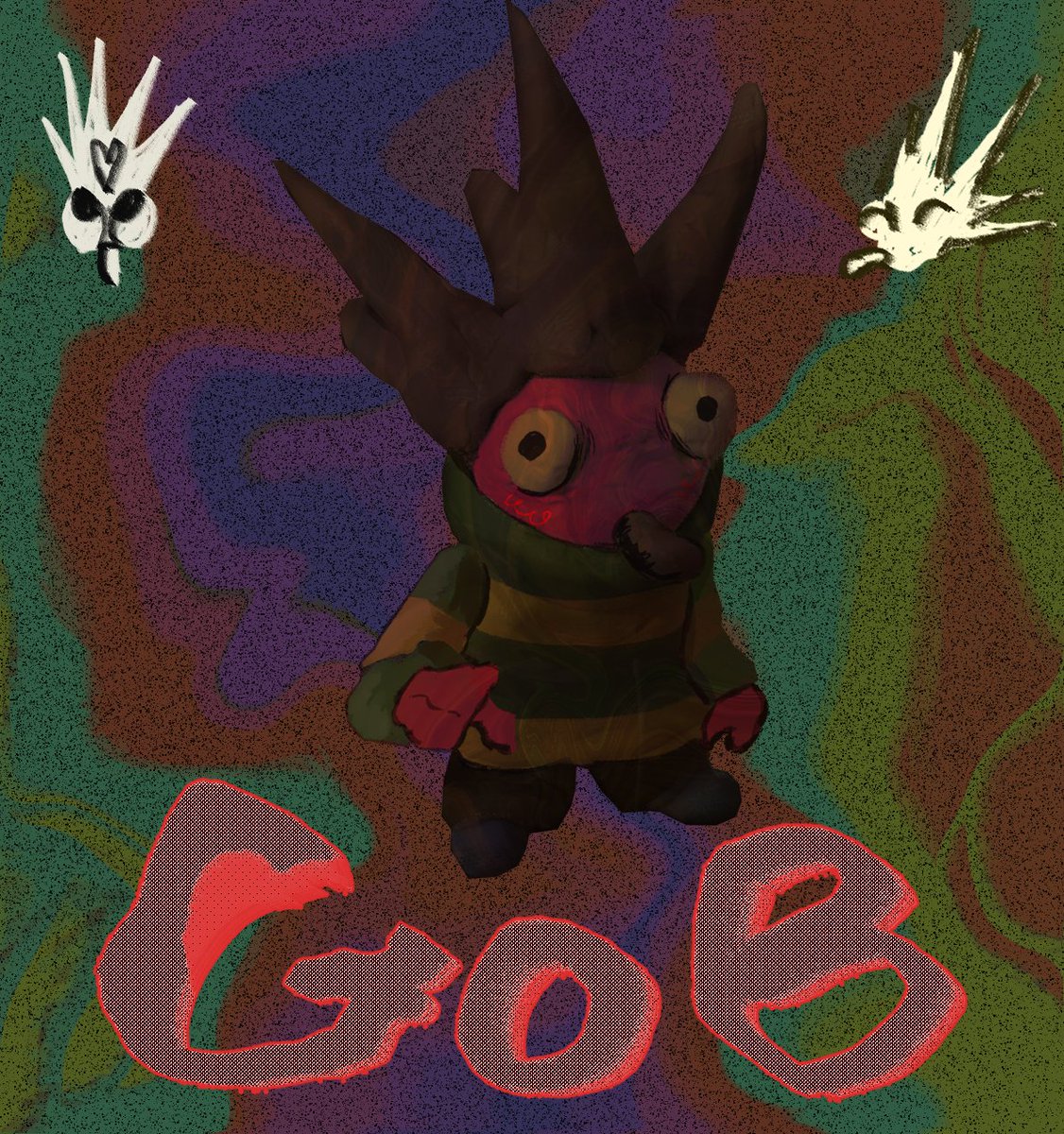 I just love this little guy :^) 
#gob #Gamedev #Hauntedps1 #Fanart