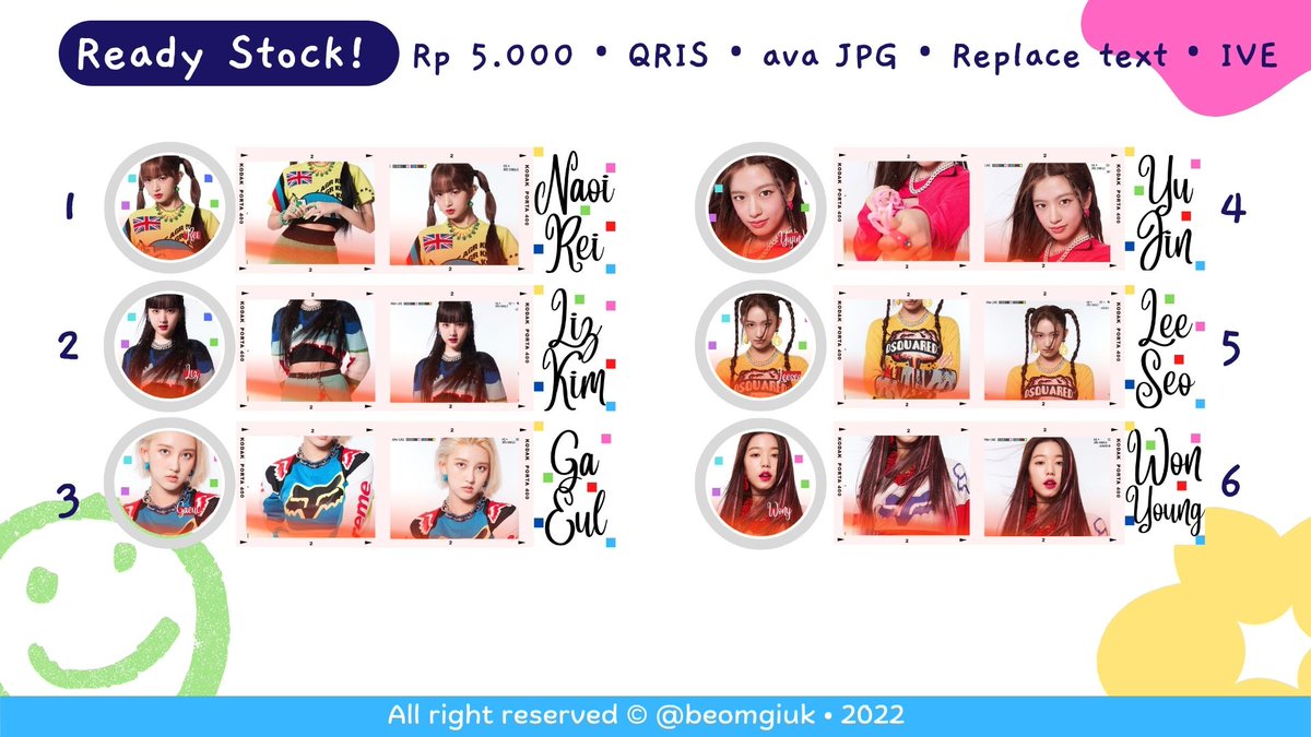 beomgiuk's tweet photo. RT and Likes are super very appreciated!

Hello 😃!
Aku ada LAYOUT READY STOCK IVE: AFTER LIKE EDITION!

💸 : 5k/ea
💳 : QRIS

Yang mau bisa langsung DM ya!

Terima Kasih ~

#zonajajan #zonauang https://t.co/nGKnIy4Azq