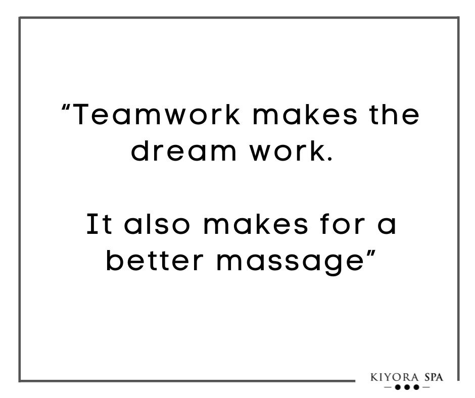kiyoraspa's tweet photo. "Teamwork makes the dream work.  It also makes for a better massage"
#UNSDGs #sdg4 #sdg8 #sustainabledevelopmentgoals #EmmySuwunnakul #bestspathailand #empowertosustainbetterliving @ThailandGs https://t.co/tojWZoxUpT