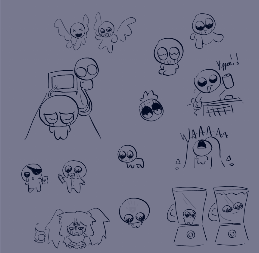 juscrow's tweet photo. i found these isaac doodles https://t.co/pB3AroSvvN