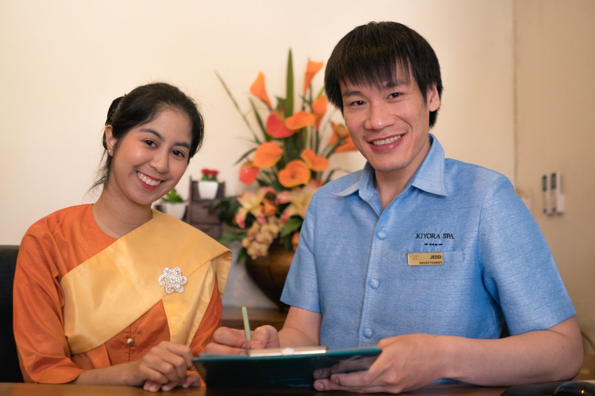 kiyoraspa's tweet photo. Credit must go out to our Front Desk staff who ensure the entire experience is a memorable one.  
#UNSDGs #sdg4 #sdg8 #sustainabledevelopmentgoals #EmmySuwunnakul #empowertosustainbetterliving @ThailandGs https://t.co/ZFRaxsa726