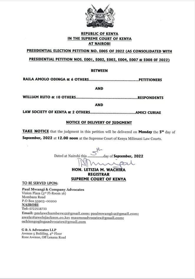 M_Chidzuga's tweet image. Haiwi haiwi hatimaye Huwa..12pm it is ..Muhimu wakenya tudumishe amani .Mungu mbele Mungu ndie muweza wa yote #SupremeCourtruling  #The5th #SCOK  #5555