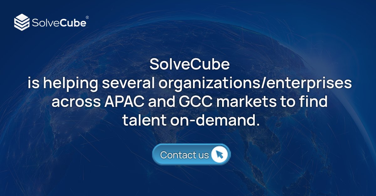 solvecube's tweet photo. SolveCube's 400+ #Recruiter on-demand can help you every step of the way. Get on-demand recruiters fast.
#SolveCube #Futureofwork #workforcestrategy #blendedworksforce #UAE #GCC #Singapore #India #ExpertsOnDemand #hireexperts #flexibleworkforce https://t.co/I84eWmlnhm
